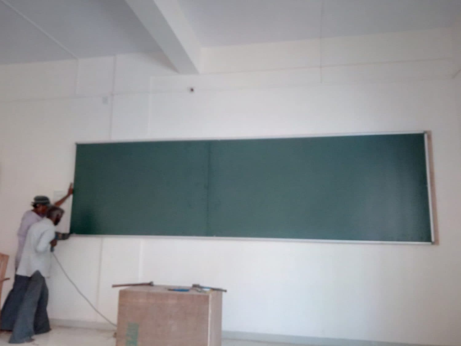 Board being mounted, 2021
