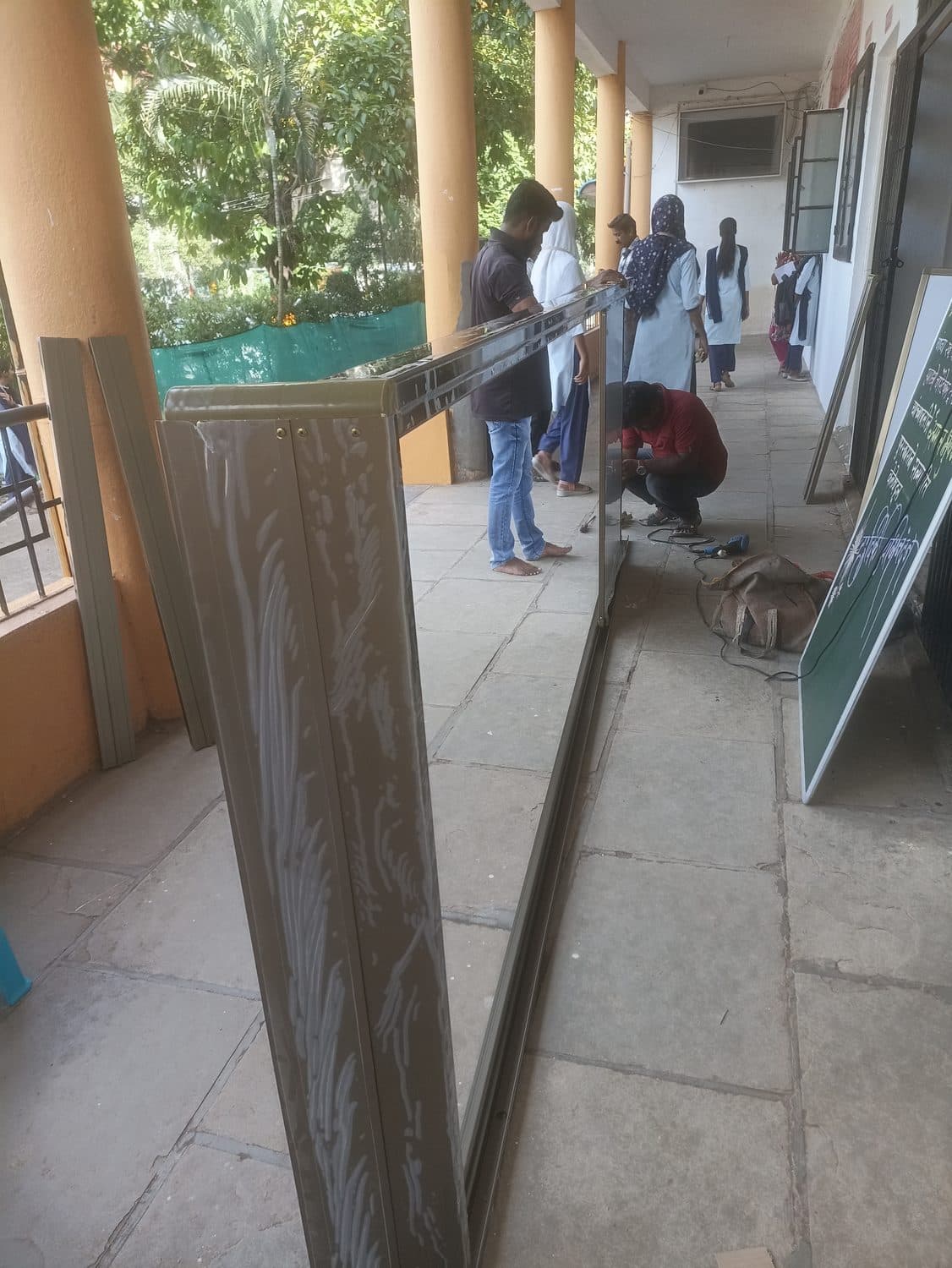 Boards carried in on delivery day