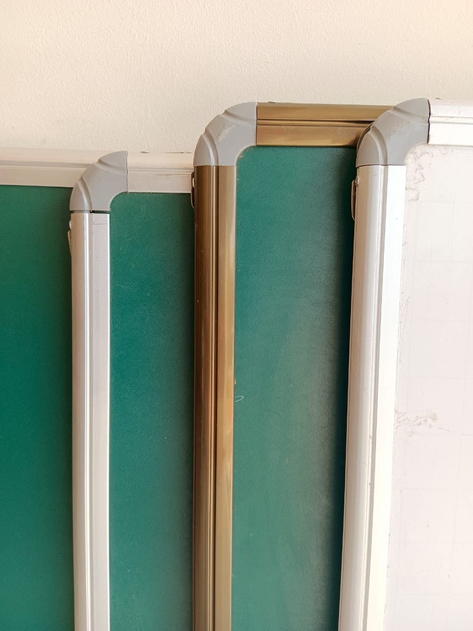 Green chalk boards, finished and stacked